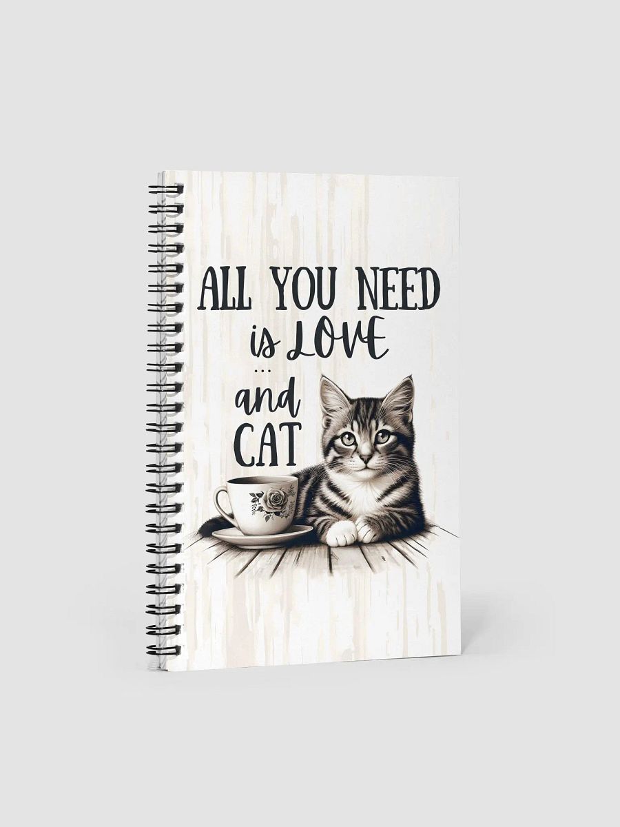 Love & Cat Spiral Notebook product image (1)