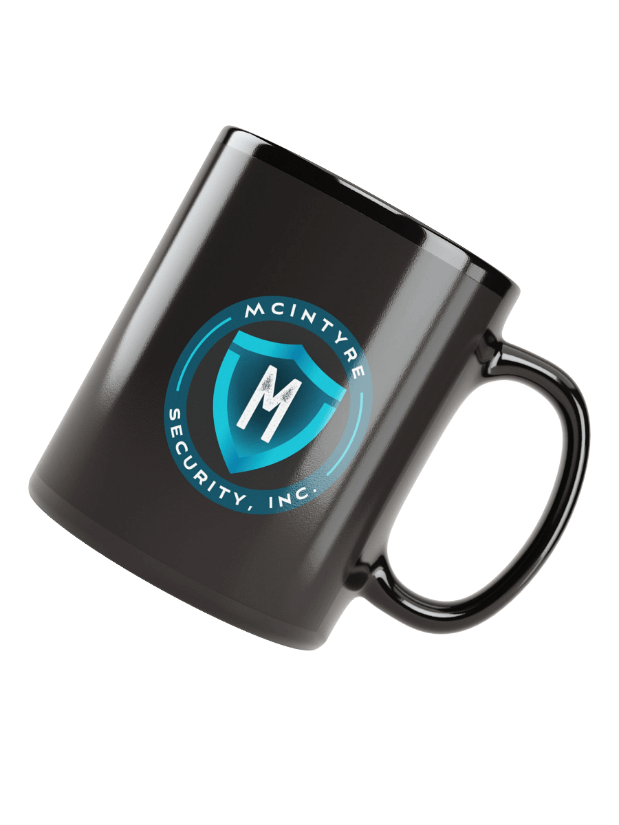 Black Ceramic Mug - McIntyre Security Inc Logo product image (8)