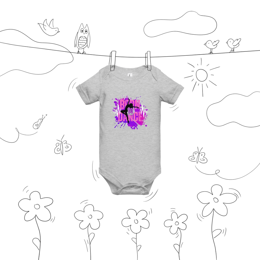 Born to Dance Her Silhouette Baby Onesie product image (40)