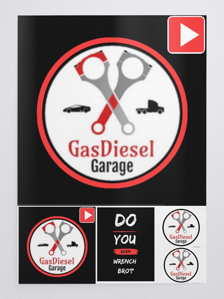GASDIESEL GARAGE STICKER BOMB product image (1)