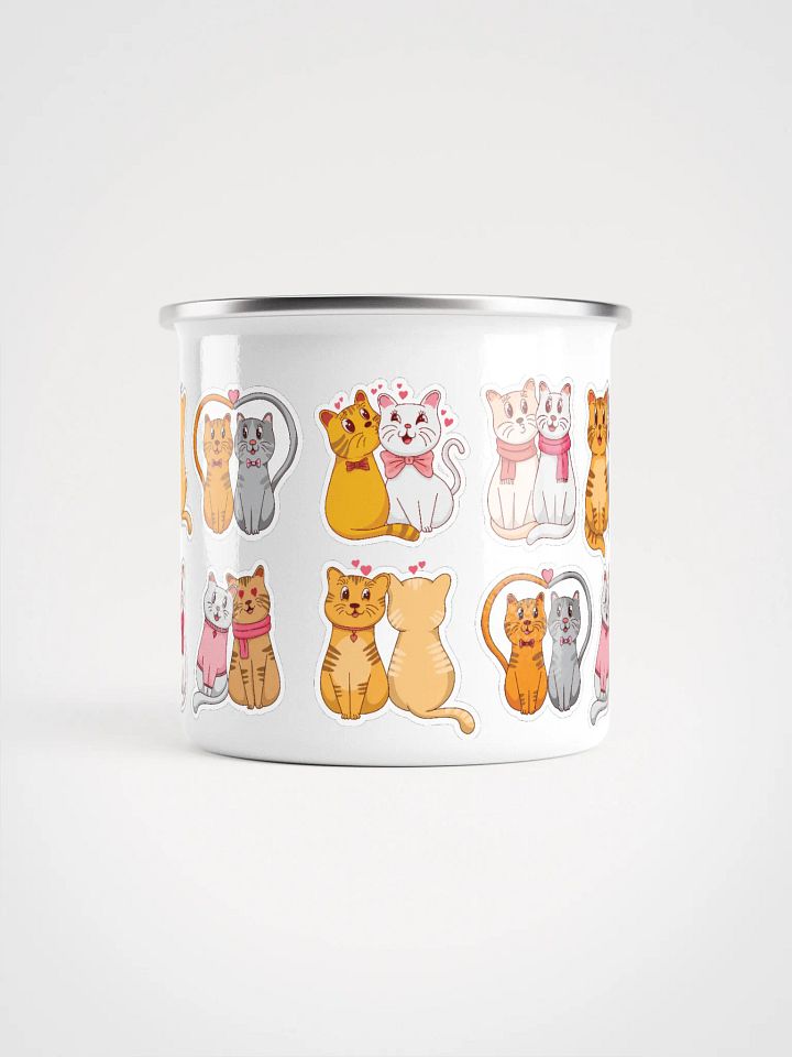 Lovely Cats Enamel Mug product image (2)