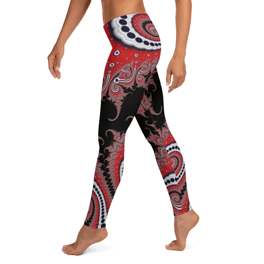 Fractal Leggings - Red Velvet Goth product image (12)