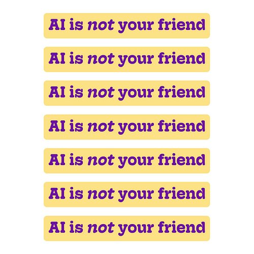 Real friends can disagree and can make you feel sad sometimes. LLMs and chatbots are tools, not replacements for human connec...