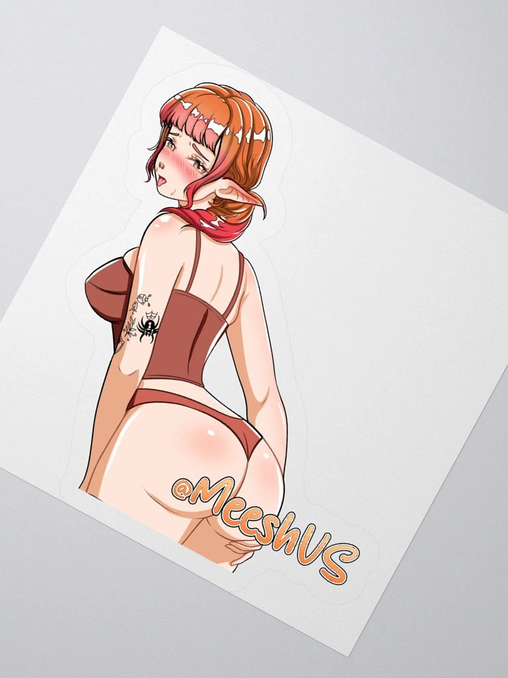 MeeshVS Elf Girl Sticker (Orange and Red Hair) product image (2)