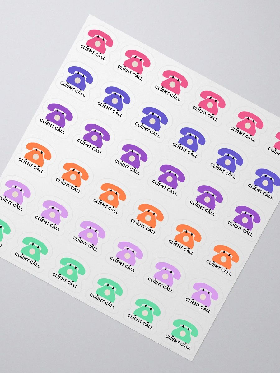 Client Call Stickers – Hand-Drawn, Functional Planner Stickers for Bullet Journals, Work, and Office Organization product image (3)