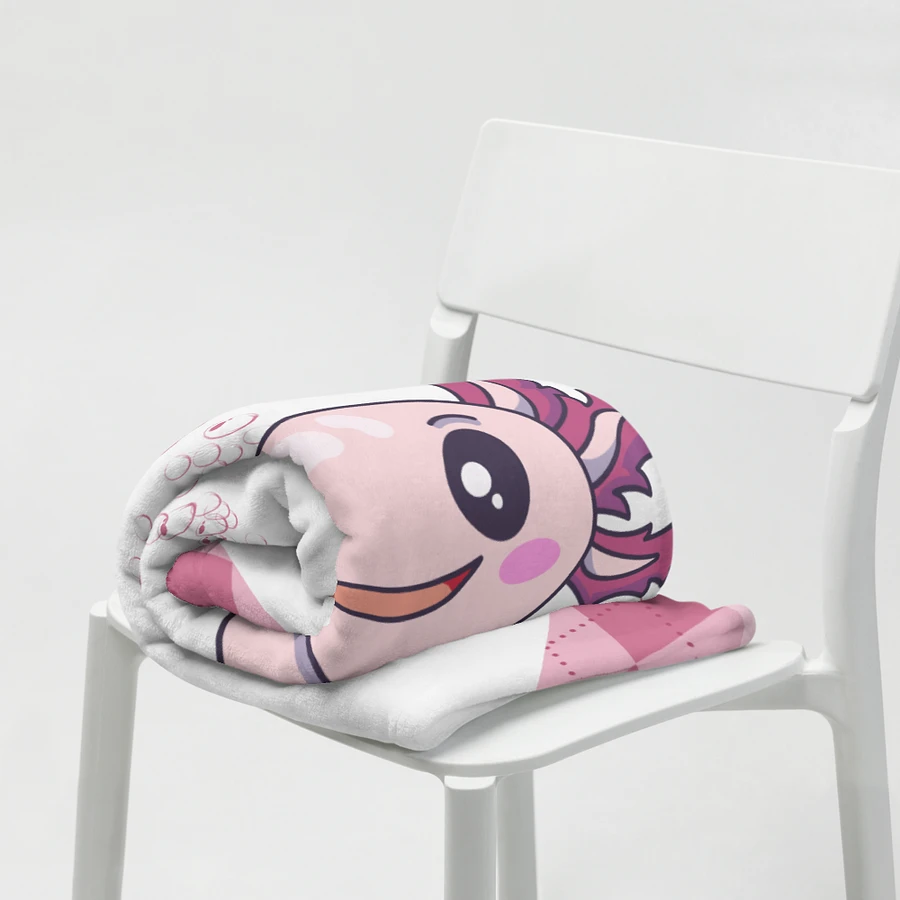 Pink And White Axolotl Blanket product image (8)