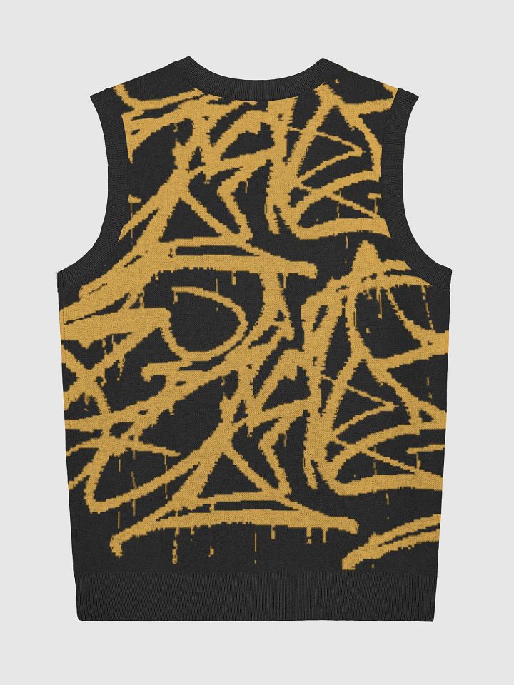 Customizable Jacquard Knit V-Neck Vest product image (6)