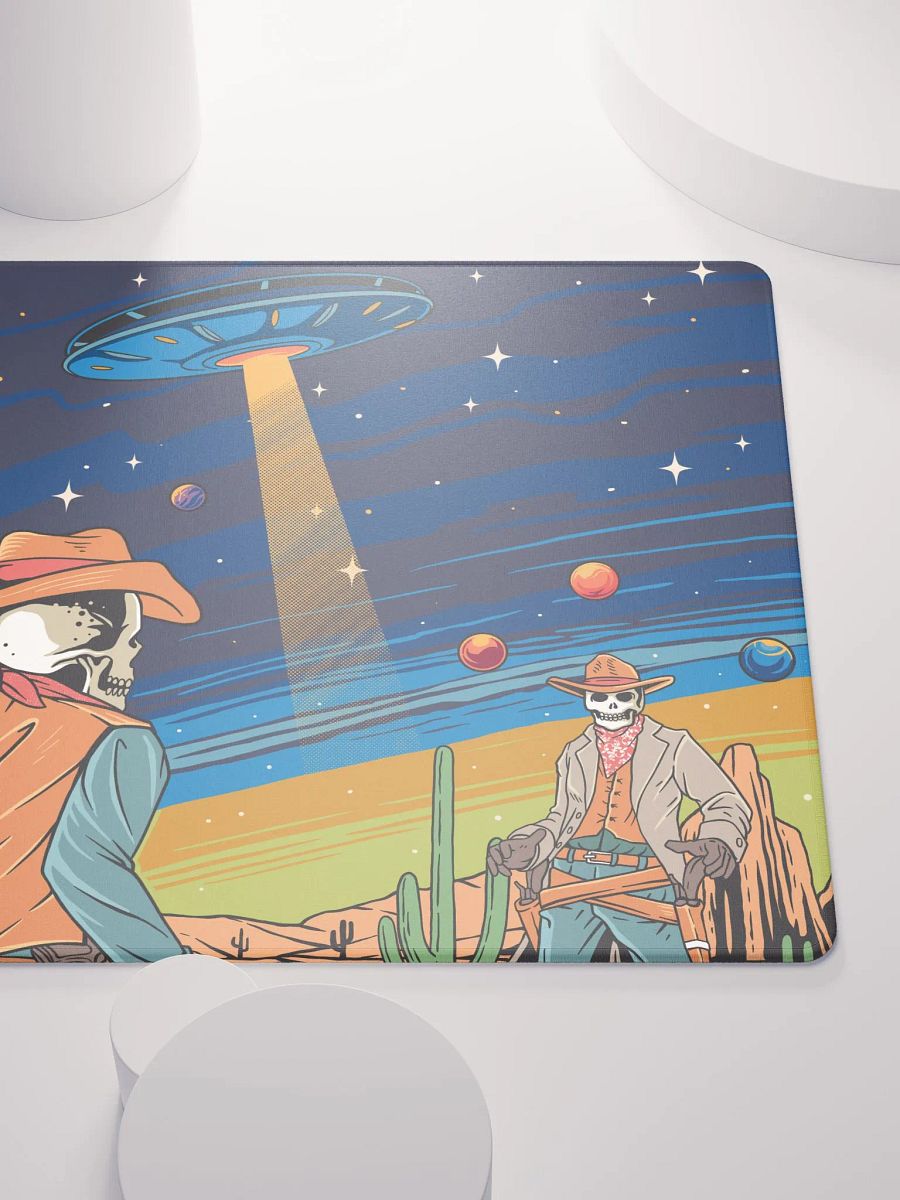 Skeleton Space Cowboys Gaming Mouse Pad product image (5)