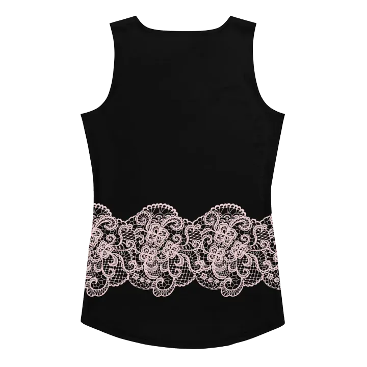 Lace Pink Premium Sleeveless T-Shirt product image (2)