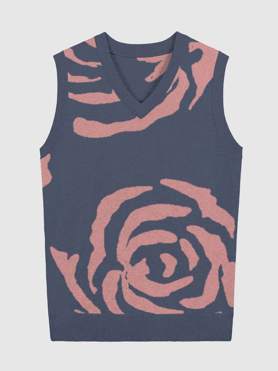 Rose Jacquard V-Neck Vest product image (4)