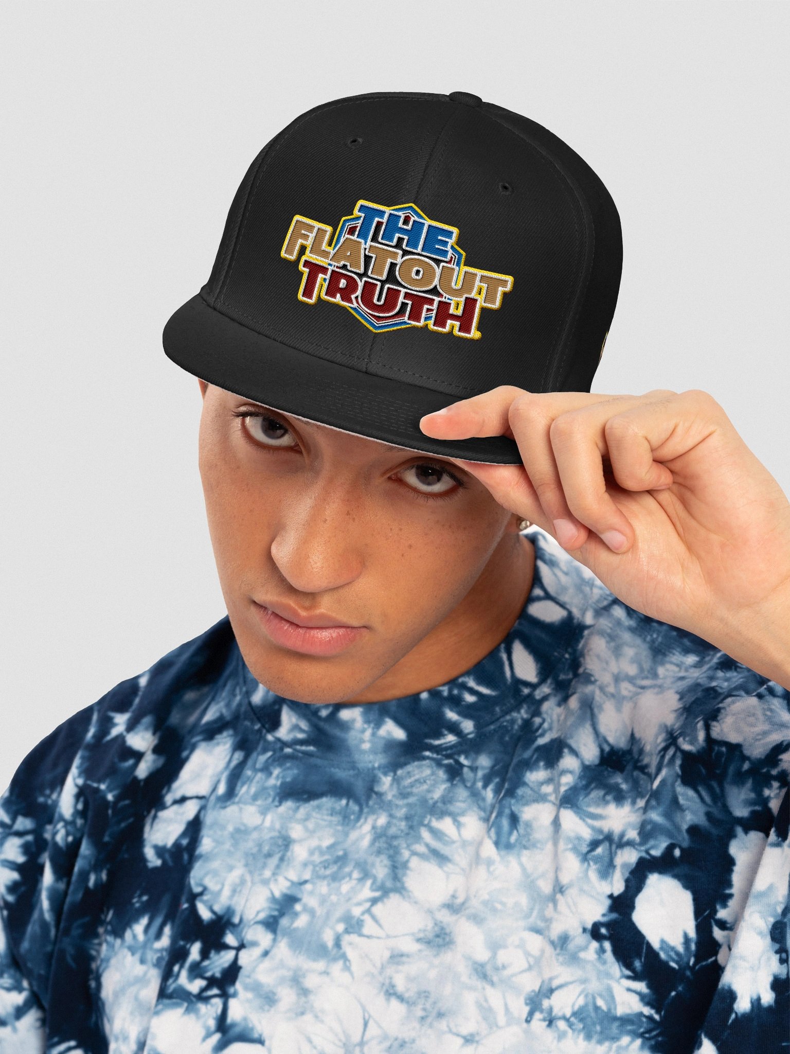 TFOT Embroidered Sandy Hex Flat Snapback Hat product image (29)