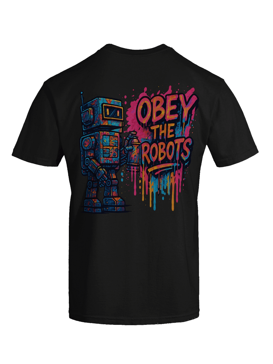 Obey the Robots Backside Designs – Retro Graffiti Street Art product image (8)
