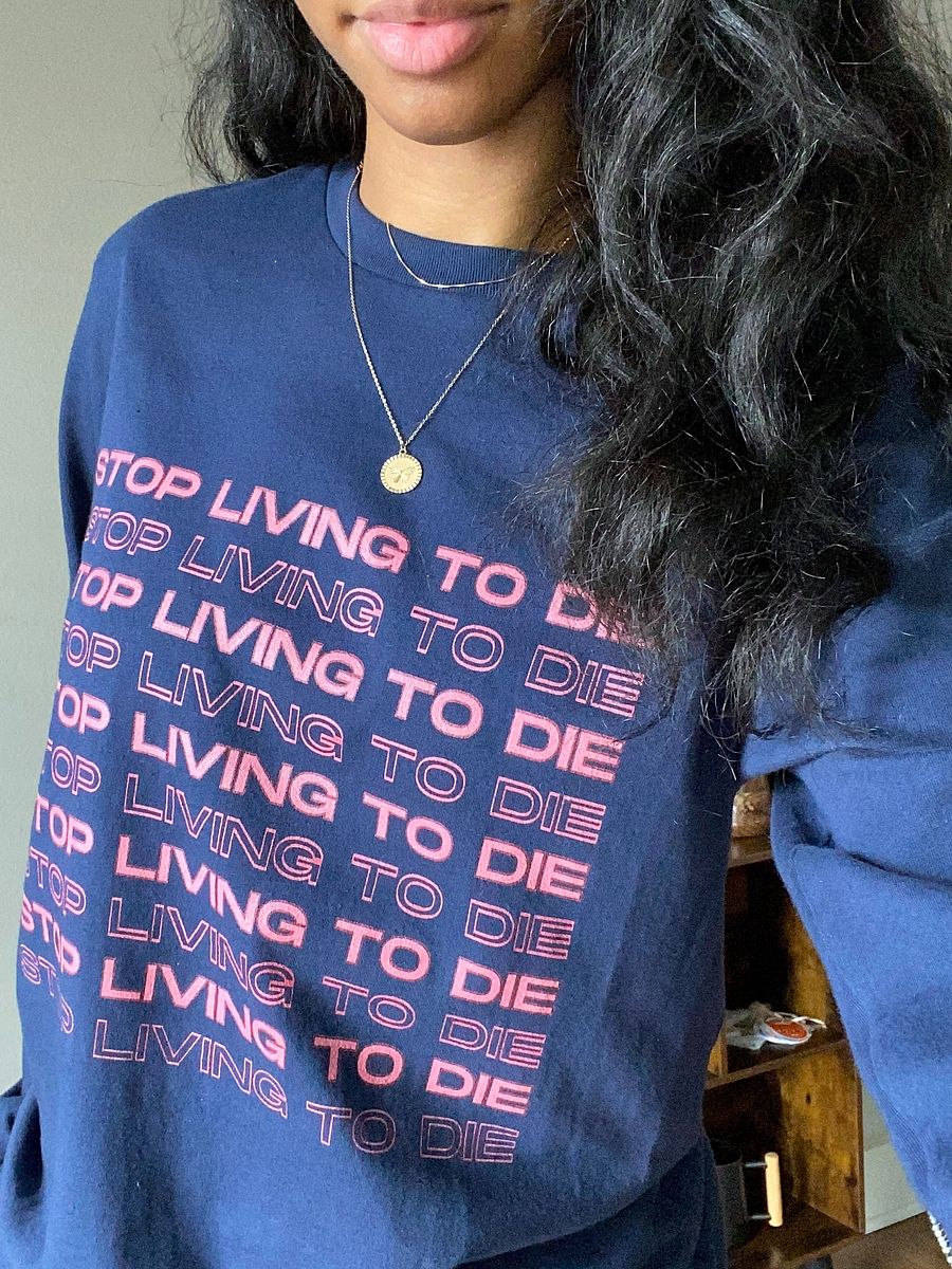 Stop Living To Die Unisex Long Sleeve Tee product image (3)