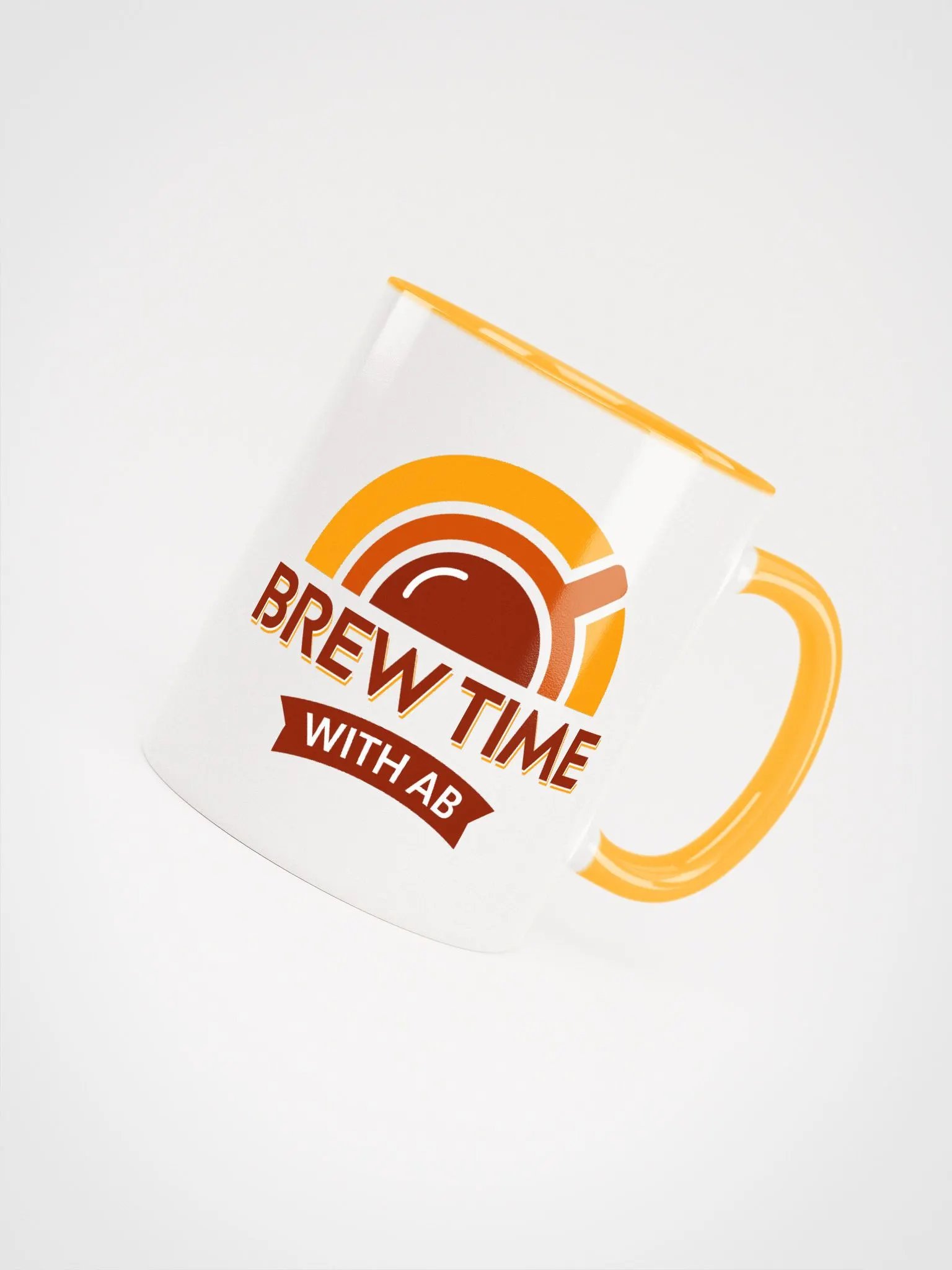 Brew Time Mug (Yellow Handle) product image (4)