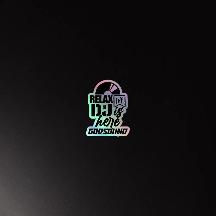 DJ GodSOUND Relax The DJ Is Here Premium Vinyl Sticker product image (4)