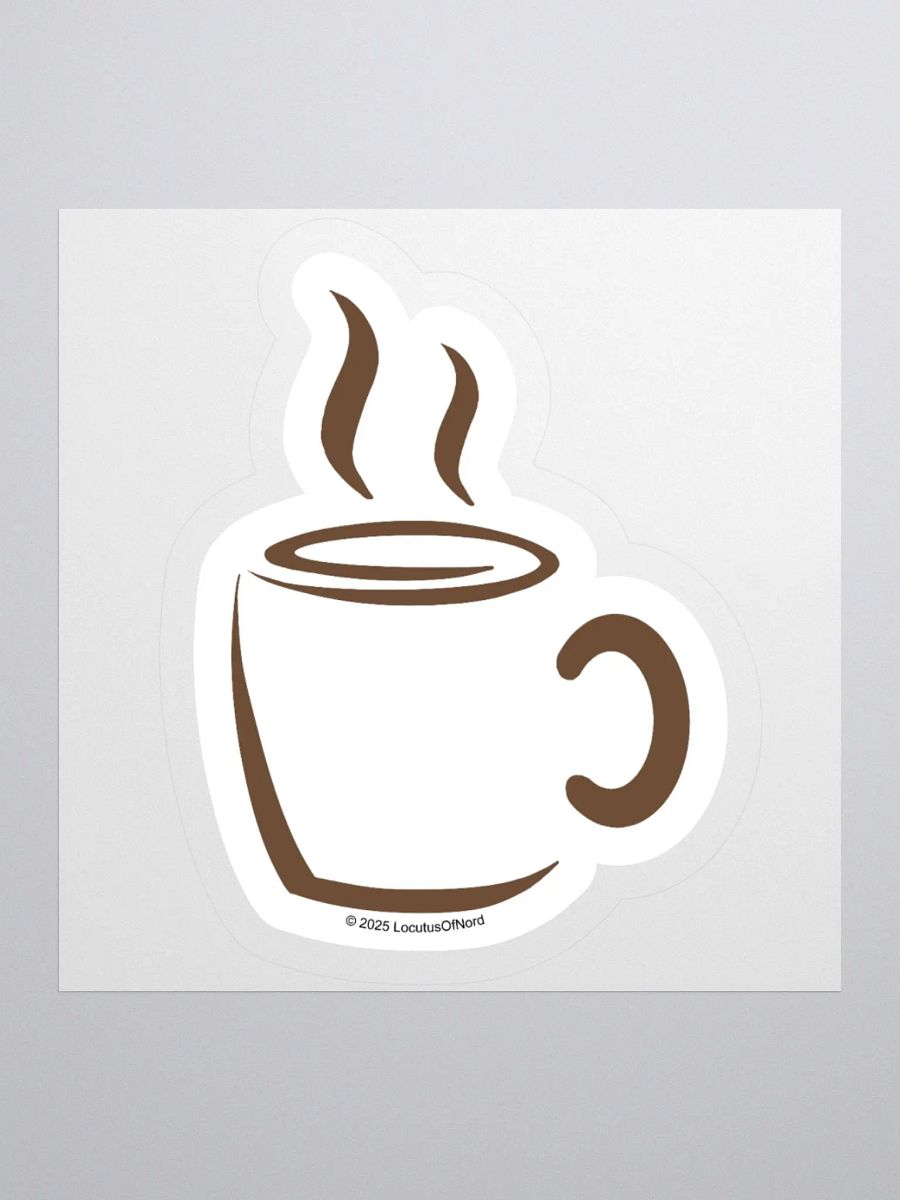 Hot Coffee Minimalist Sticker product image (1)