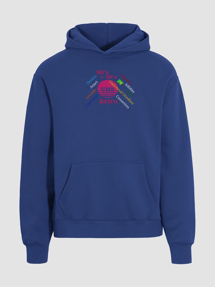 Retro VHS Collage Oversized Hoodie product image (3)