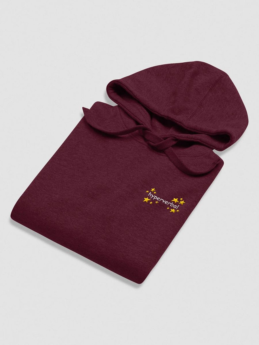 hyperverbal (L.C., comic sans and stars) embroidered heavyweight hoodie product image (4)