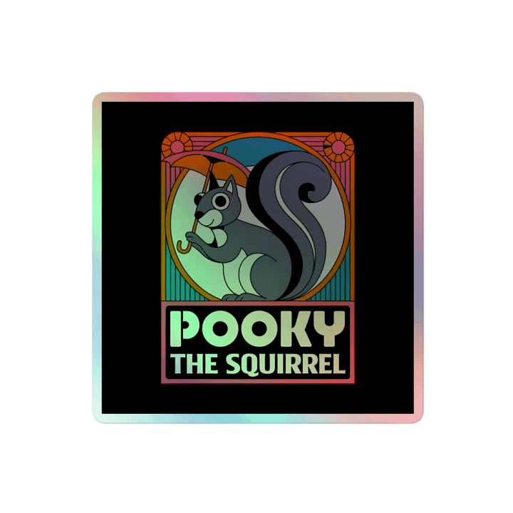 Pooky's Holographic Squirrel Sticker Set product image (2)