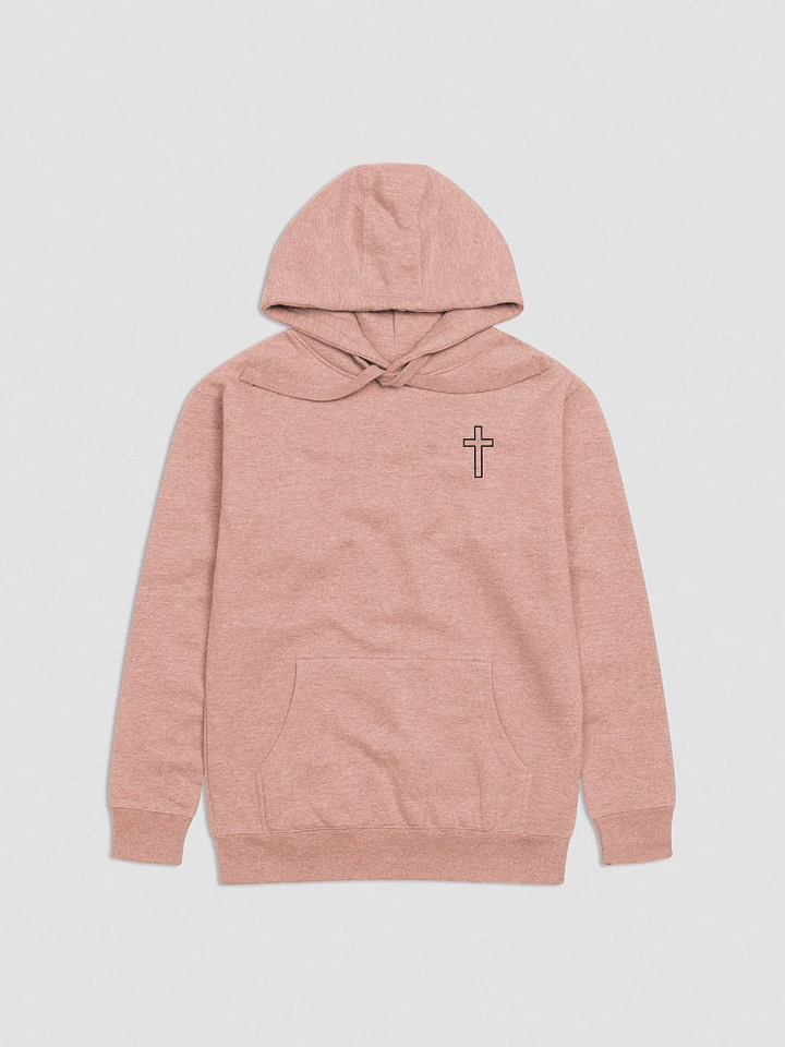 Simple Cross Embroidered Hoodie product image (1)