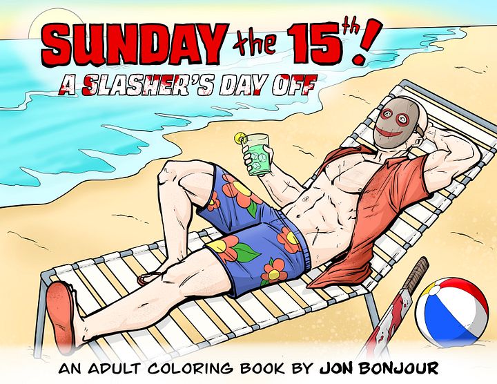 Sunday the 15th: A Slasher Coloring Book (Digital Download) product image (1)