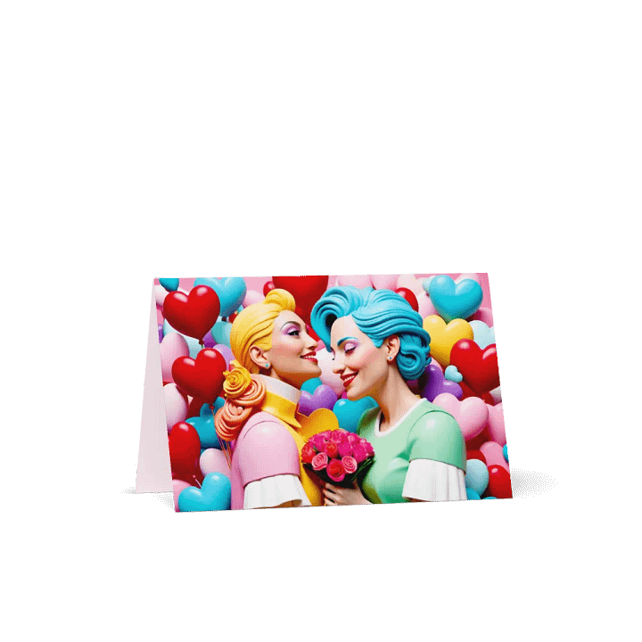 Lesbe Valentines, Happy in Love Card product image (4)