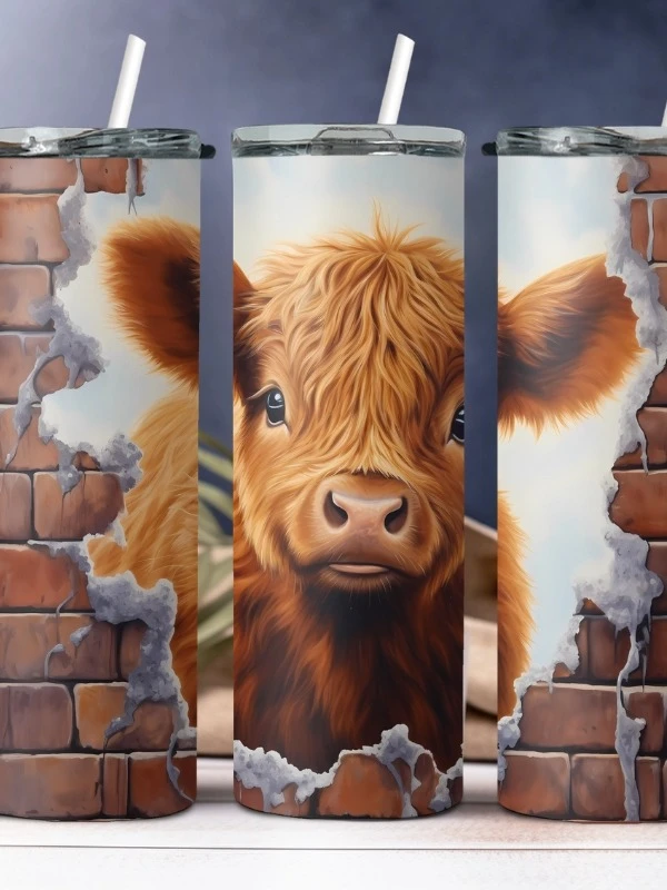 Highland Calf Hole in Wall Tumbler product image (1)