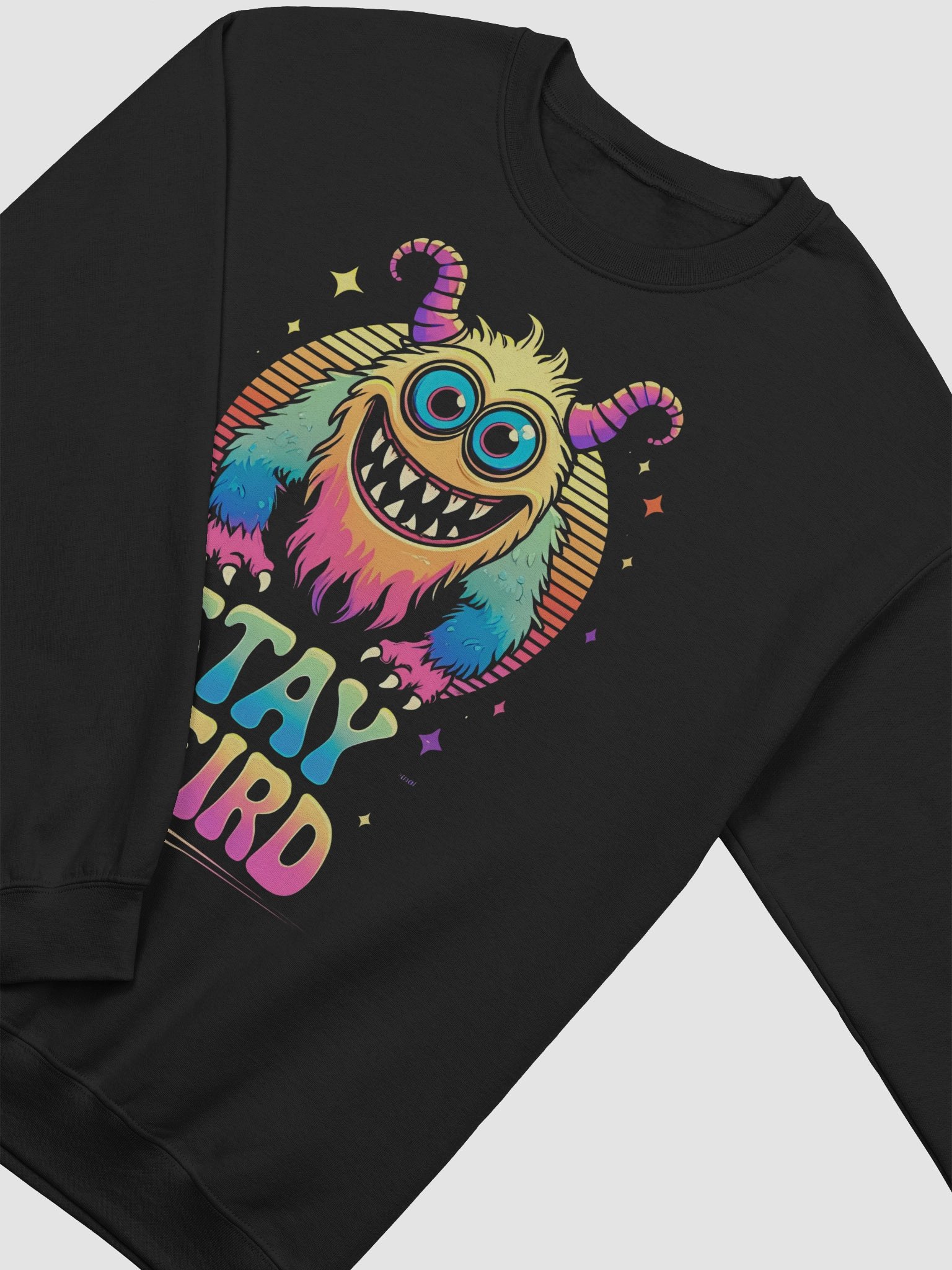 Colorful Monster 'Stay Weird' Crewneck Sweatshirt product image (3)