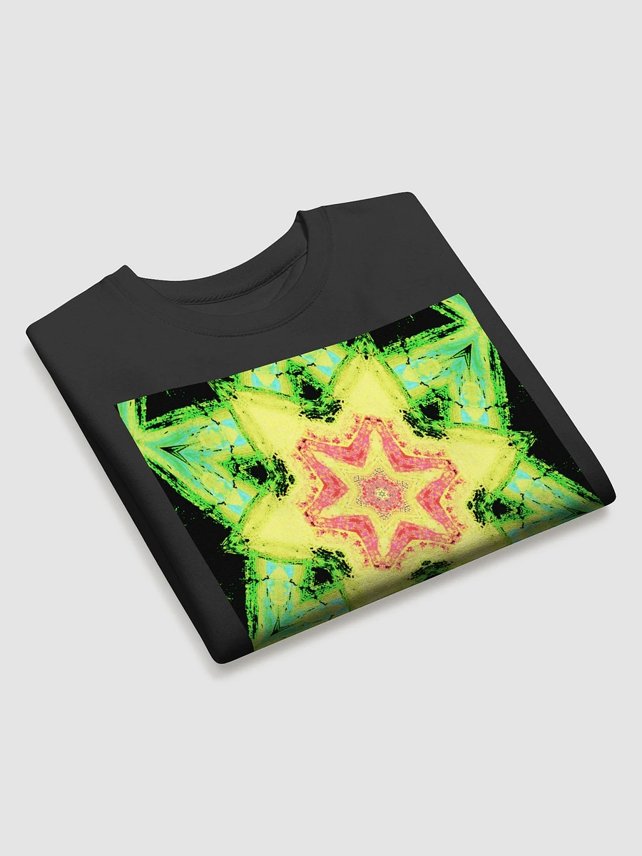 Abstract Green, Orange and Yellow Kaleidoscope Star Unisex Sweatshirt product image (5)