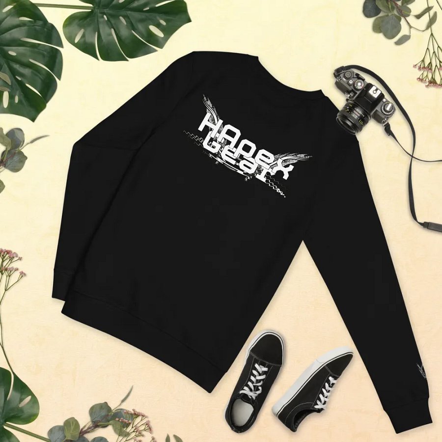 Unisex Organic Sweatshirt - White HApex Gear White Logo product image (10)