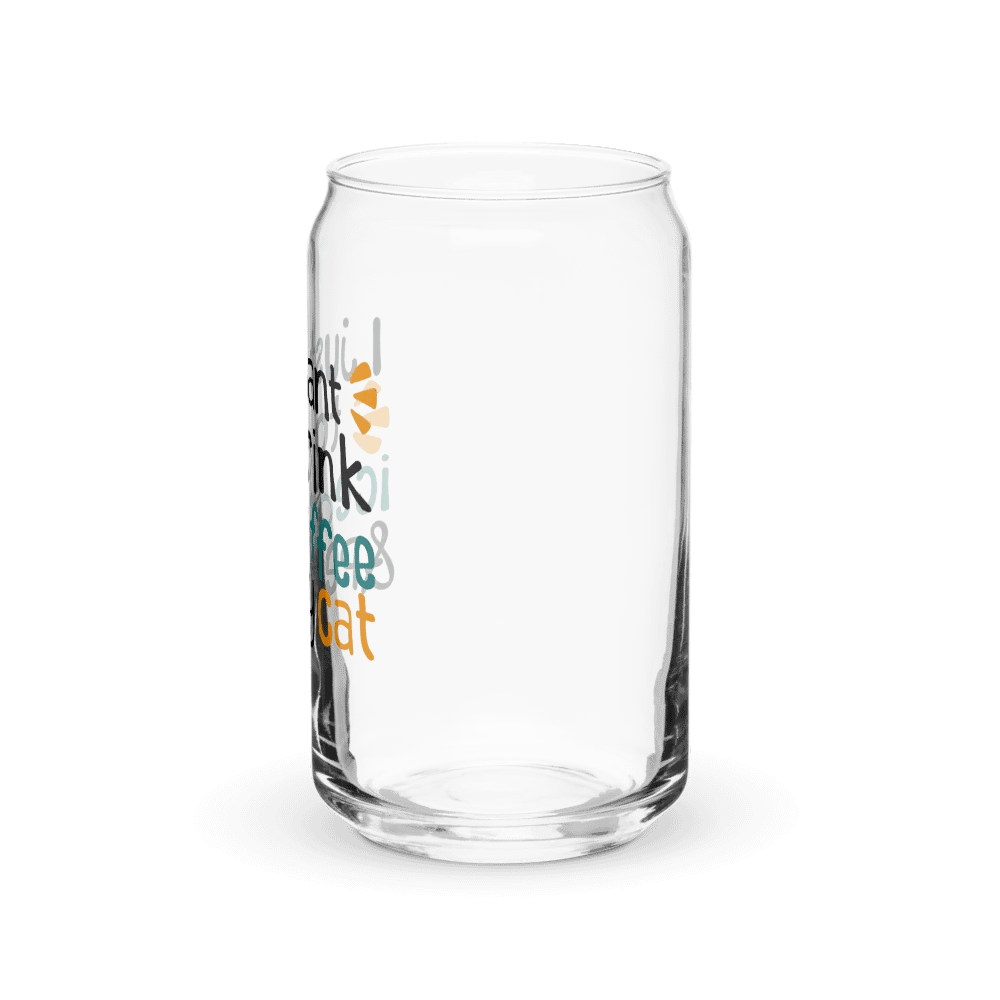 Iced Coffee & Cat - Can-Shaped Glass product image (9)