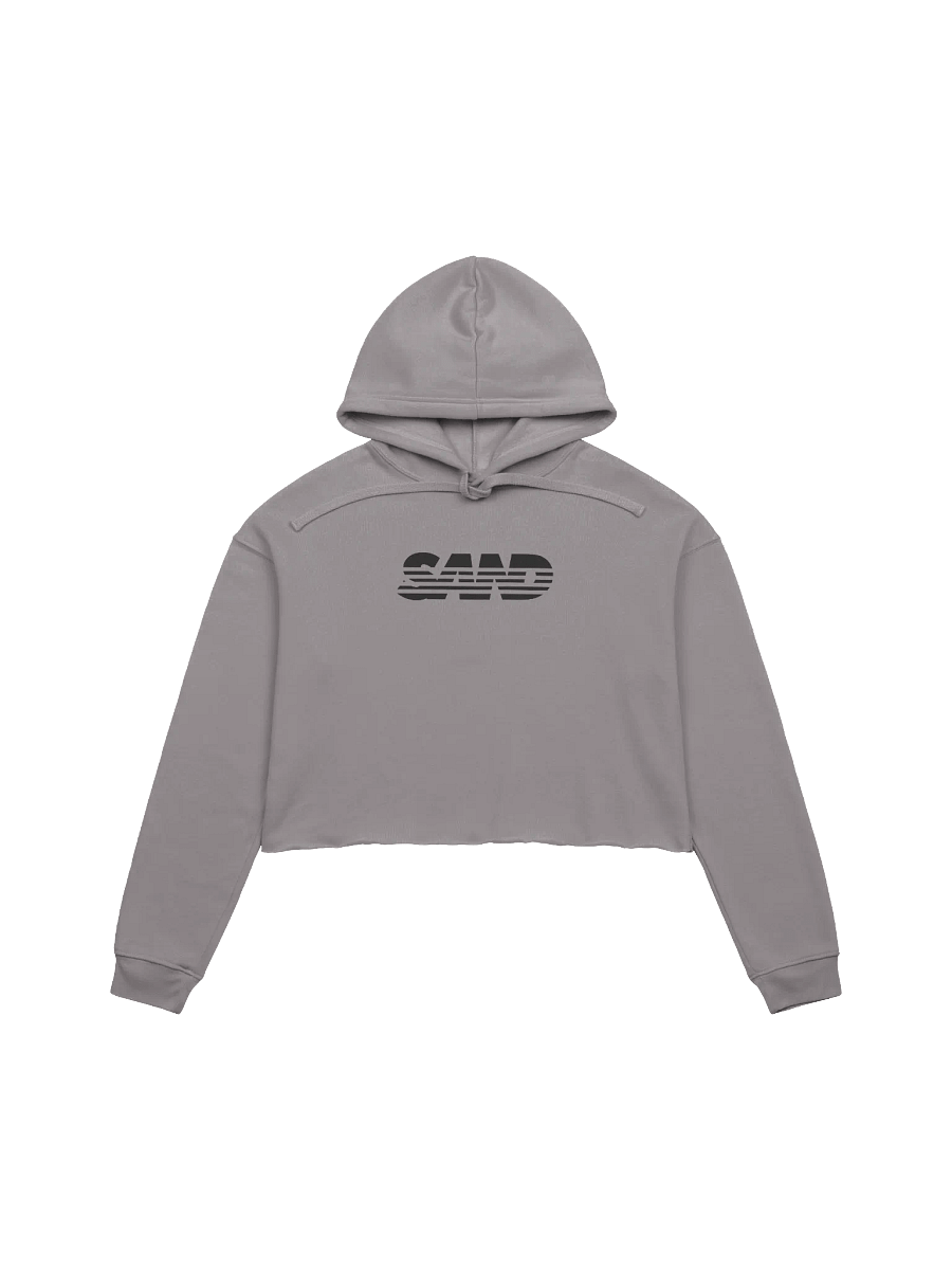 Black SAND Crop Hoodie product image (1)