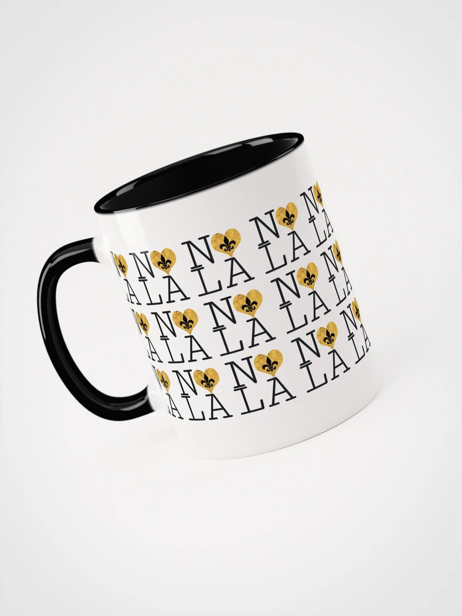 I LOVE NOLA **LEGACY COLOR MUG** (GOLD WRAP HEART INFINITY WALL) product image (18)