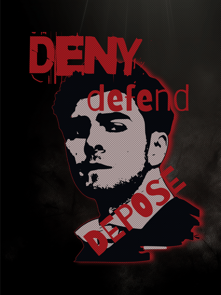 Luigi Mangione Deny Defend Depose Mobile Wallpaper Black product image (3)