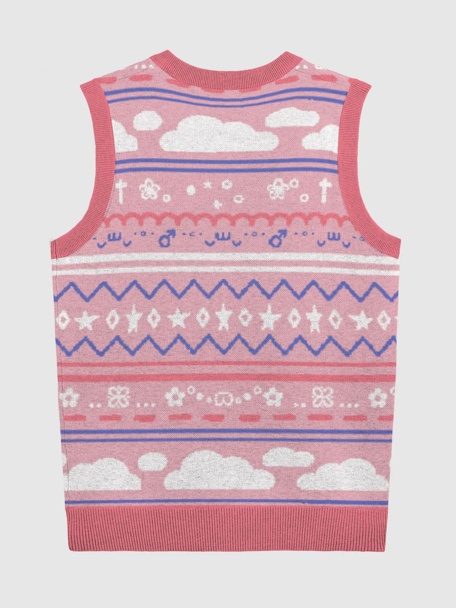 Cloudy Christmas Vest - Pink product image (7)
