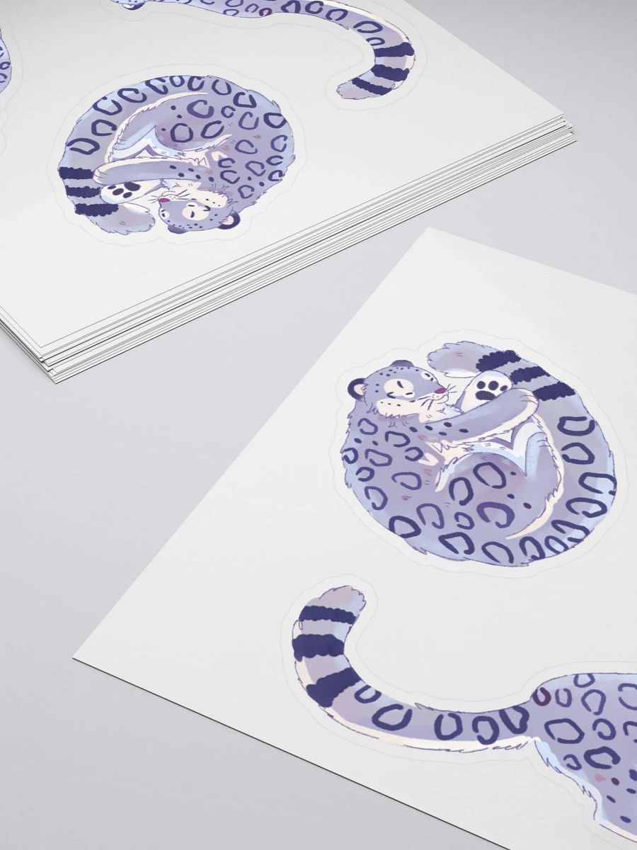 Whimsical Snow Leopard Sticker Set product image (5)