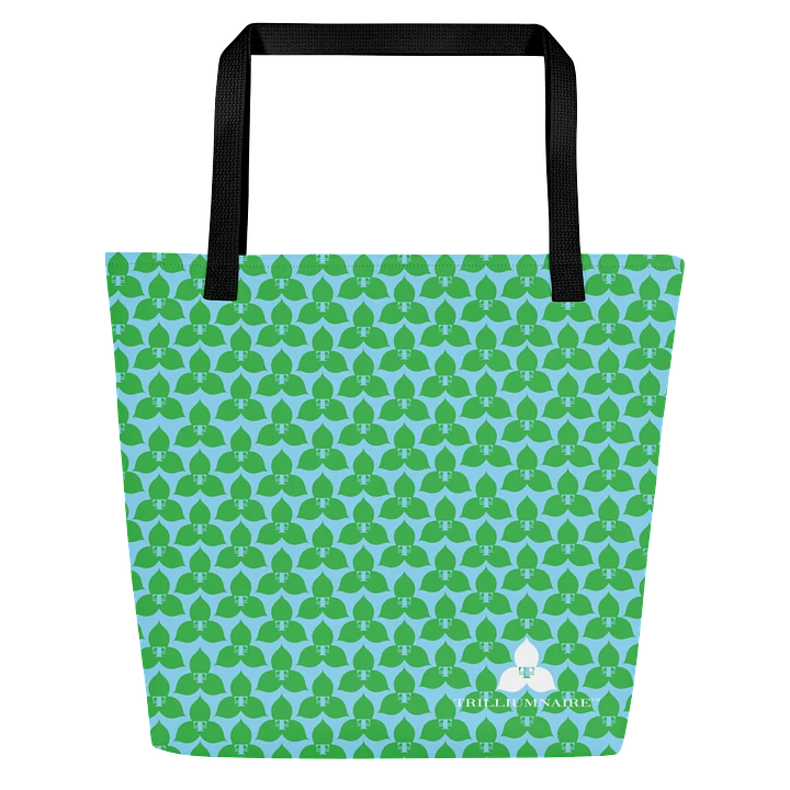 Trilliumnaire™ Oversized Tote w/Pocket in Sky and Leaf product image (1)