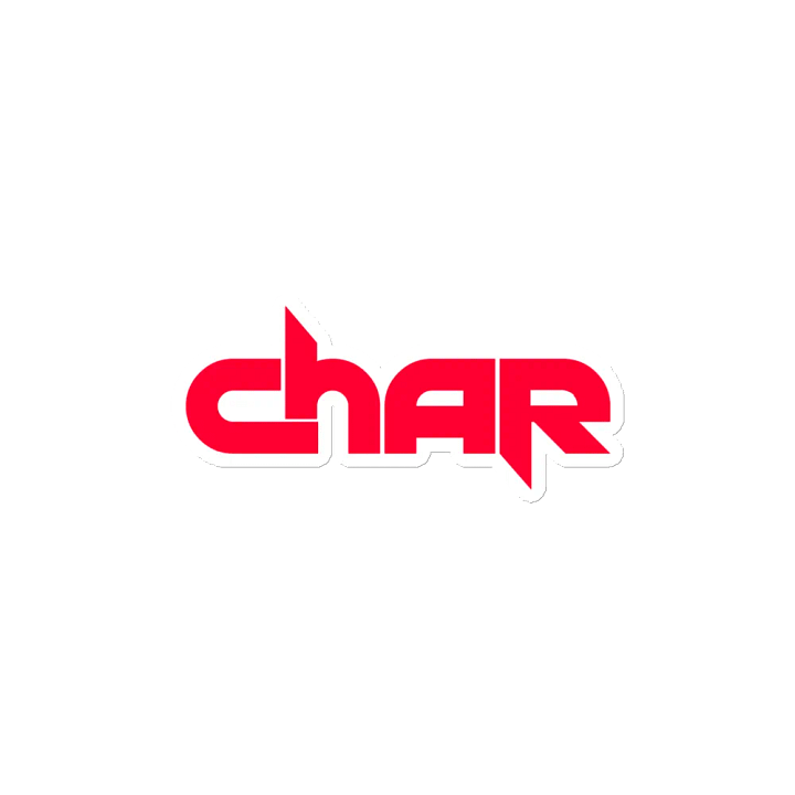 Bold Red 'char' Die-Cut Magnets product image (2)