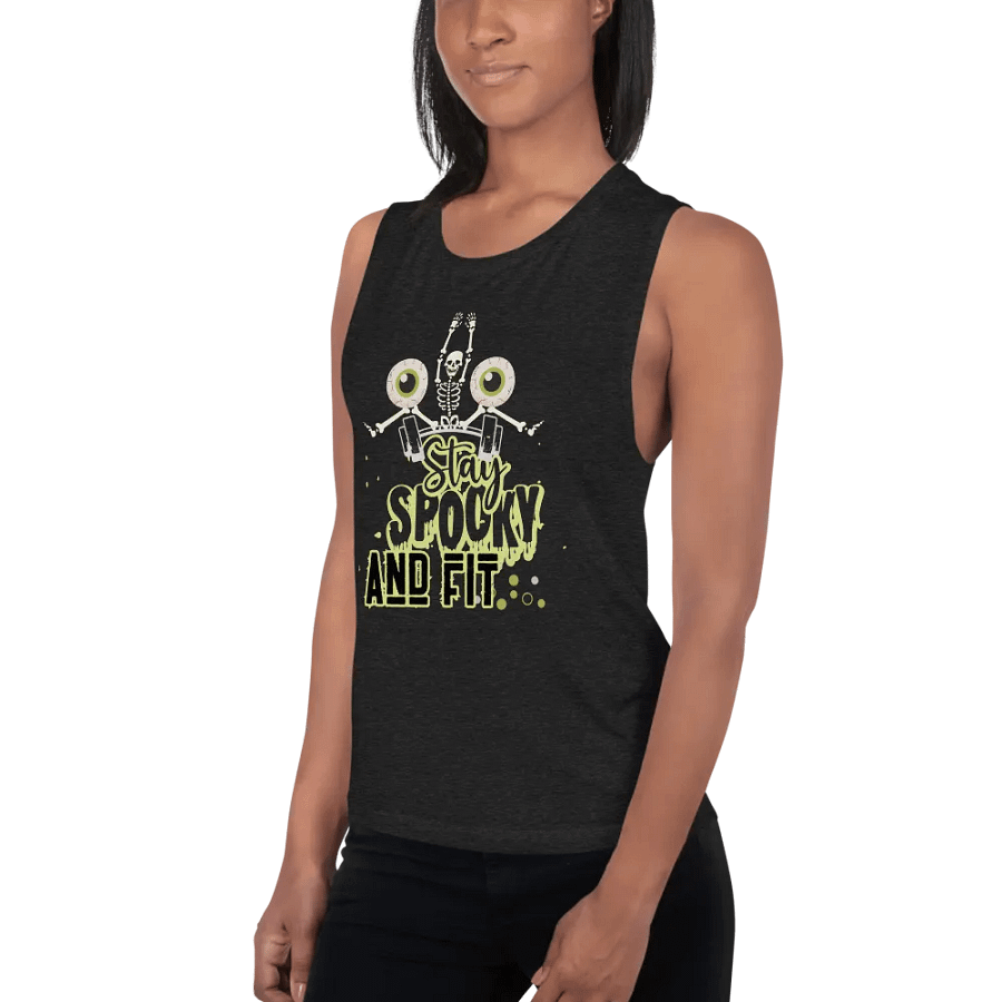 Stay spooky and fit muscle tank product image (6)