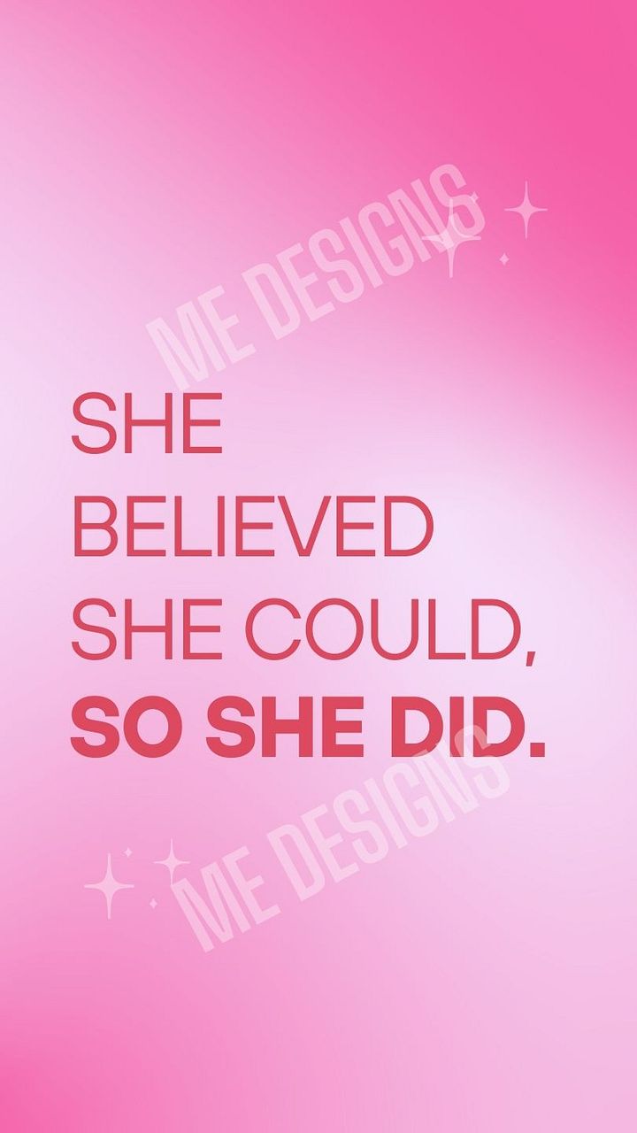 ⭐️ She Believed She Could Digital Phone Wallpaper Download ⭐️ product image (2)