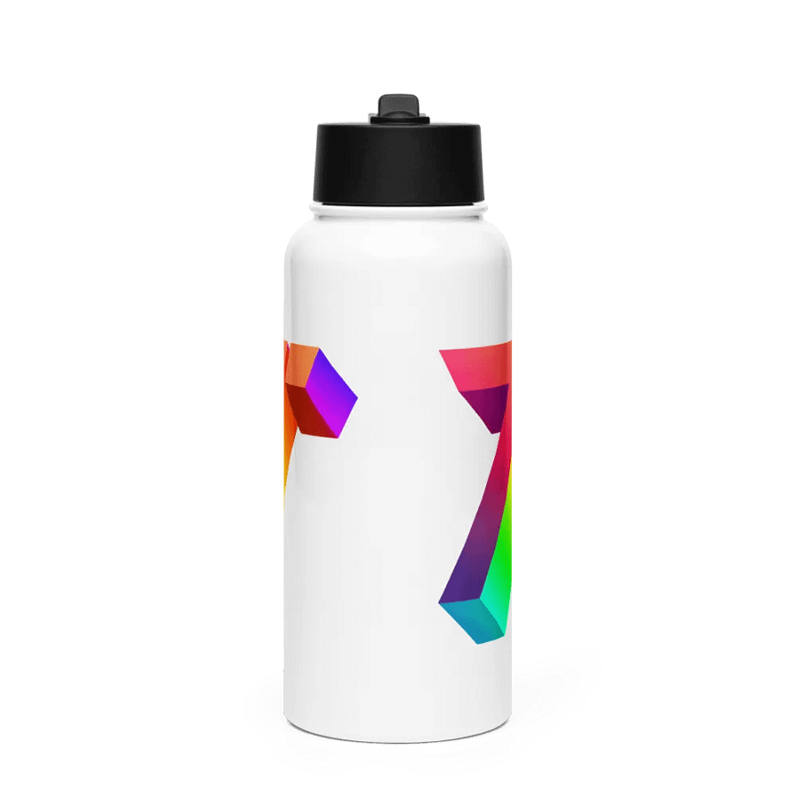 Tobu Stainless Steel Water Bottle 3D Logo Colorful product image (2)