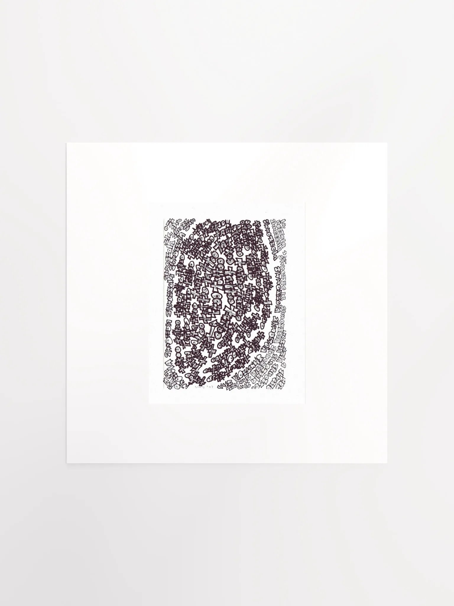 shnozolla tattoo panel card print product image (2)