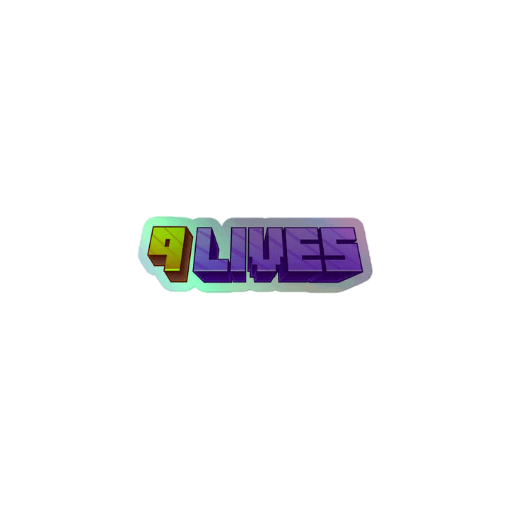 9 Lives Holographic Sticker product image (1)