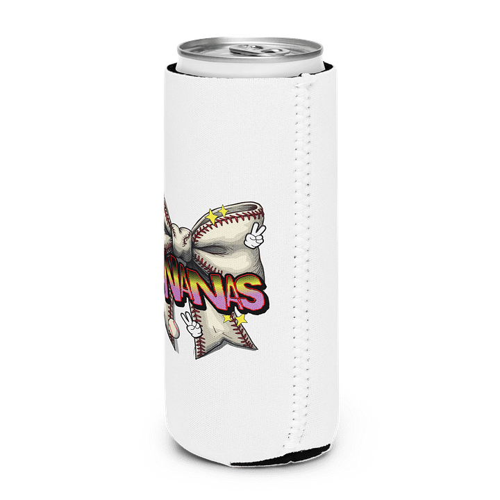 Bananas Bow Baseball Can Cooler product image (2)