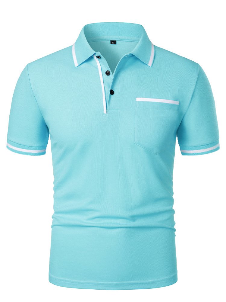 Men's Casual Lapel Short Sleeve T-shirt product image (1)