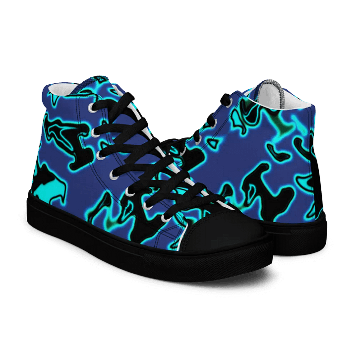 blue fury High Top canvas shoes (womens) product image (1)