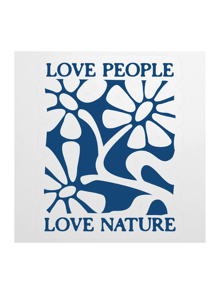 Love People Love Nature Kiss Cut Stickers product image (1)