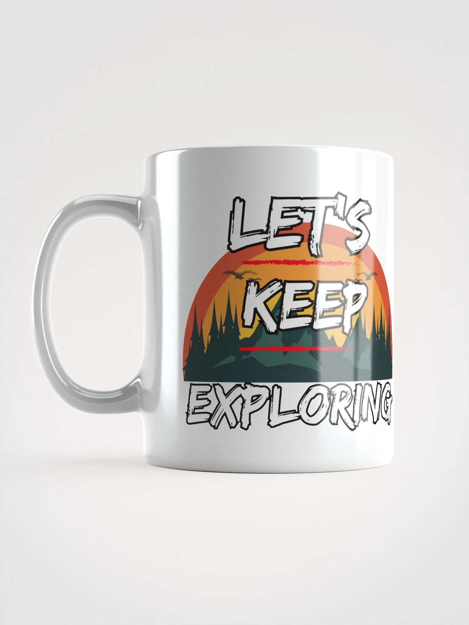 Let's Keep Exploring Camping White Mug product image (17)