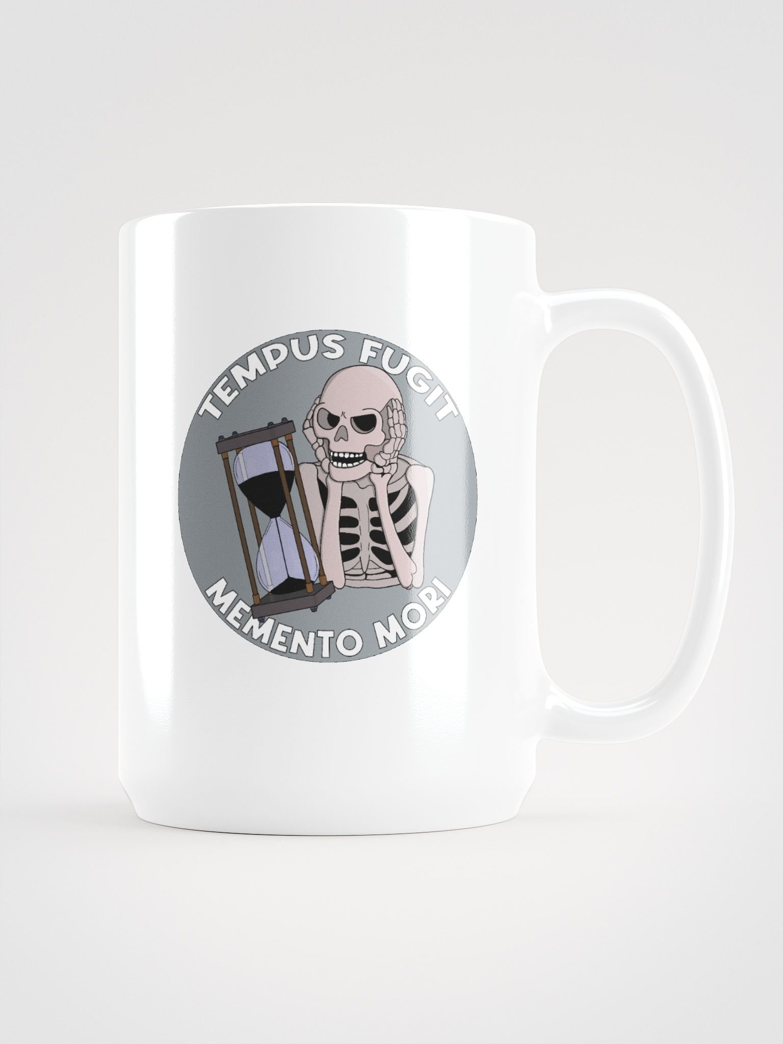 Tempus Fugit Skeleton Memento Mori Hourglass product image (2)