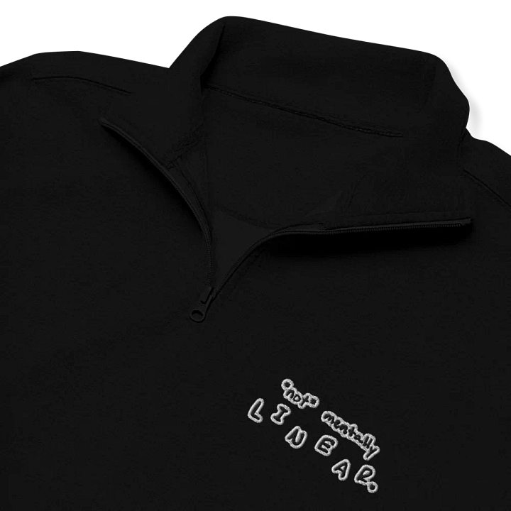 *not* mentally linear. (bubble design) embroidered quarter zip product image (1)